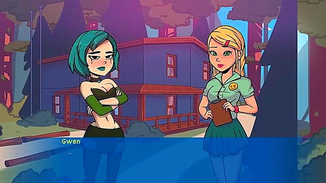 Sexy Quarrel at Camp Pinewood – Gwen’s 3D Anime Seduction Continues