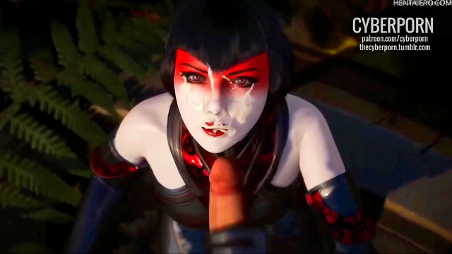 Teen Anime Babe Gives Mind-Blowing 3D Blowjob With Sexy Animations