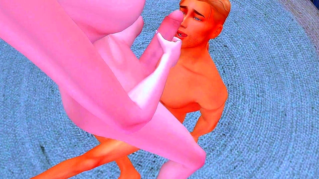 Futanari Mistress Dominates Husband for Deep Throat & Anal Sex Cumshots