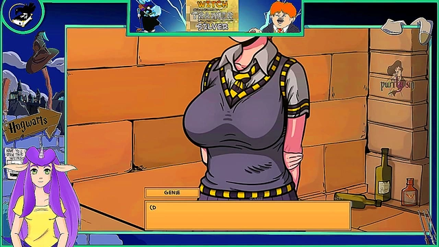 Sexy Anime Witch Trains Her Hot Asian Body For Horny Vtuber Action