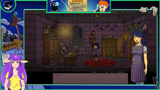 Sexy Anime Witch Trains Her Hot Asian Body For Horny Vtuber Action