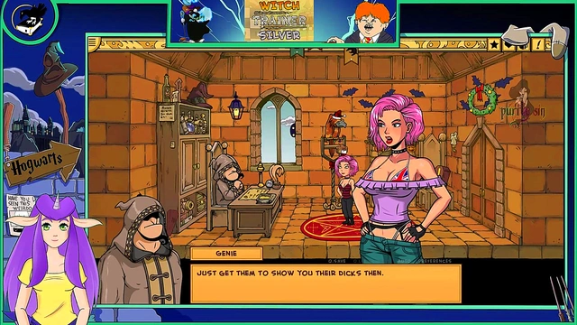 Sexy Anime Witch Trains Her Hot Asian Body For Horny Vtuber Action