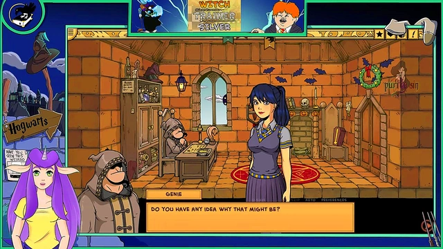 Sexy Anime Witch Trains Her Hot Asian Body For Horny Vtuber Action