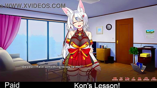 Fox Girl Seduces Kon in Erotic Eroge Game Simulation Week 5