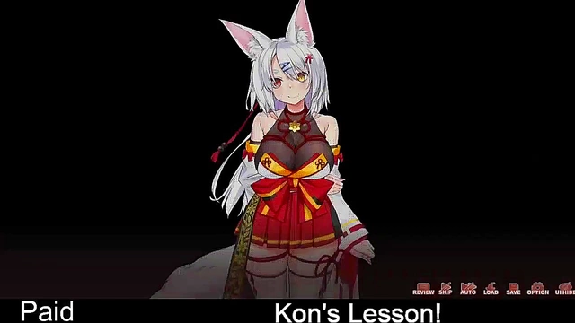 Fox Girl Seduces Kon in Erotic Eroge Game Simulation Week 5