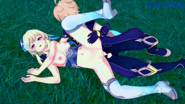 Intense 3D Hentai Sex With Lumine, Jean, and Aether From Genshin Impact