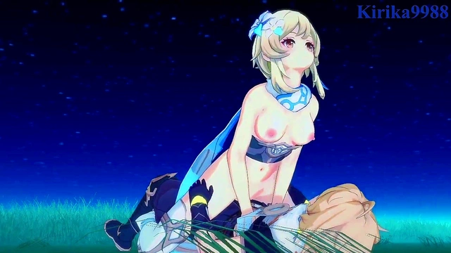 Intense 3D Hentai Sex With Lumine, Jean, and Aether From Genshin Impact