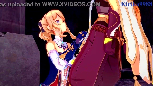 Intense 3D Hentai Sex With Lumine, Jean, and Aether From Genshin Impact