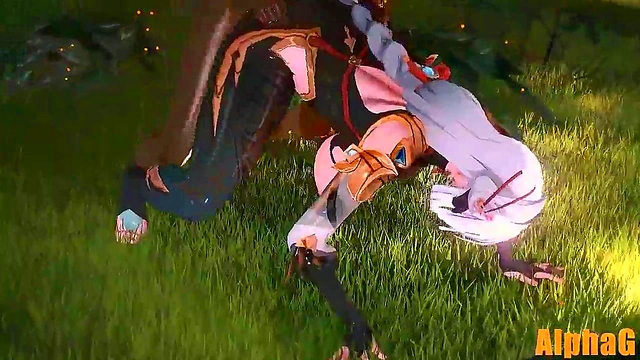 Shenhe from Genshin Impact Takes Anal Pleasure in Anime Hentai Action