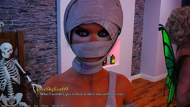 Halloween Vixen Gets Dik'd in Spooky 3D Anime Adventure