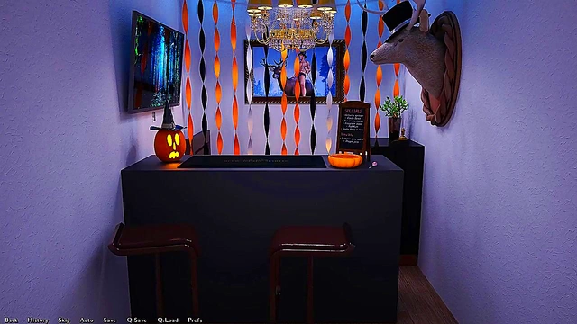 Halloween Vixen Gets Dik'd in Spooky 3D Anime Adventure