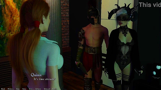 Halloween Vixen Gets Dik'd in Spooky 3D Anime Adventure