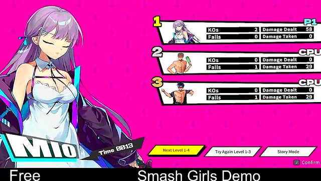 Hentai Fighter Demo – Hot Action RPG With Sexy Smash Girls 18+