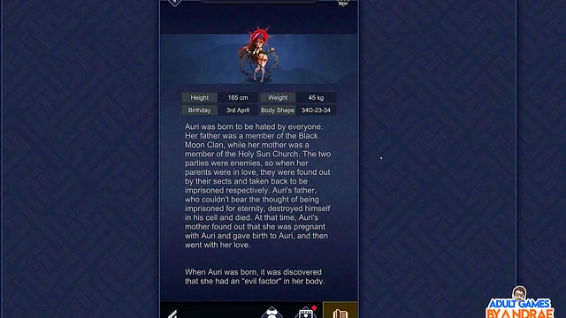 Admiring Auri's Busty Curves & Red Lingerie in Epic 3D Hentai Gameplay