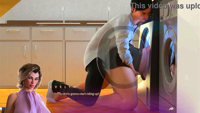 Stunning 3D Anime Babe Gets Trapped for Intense Visual Novel Action