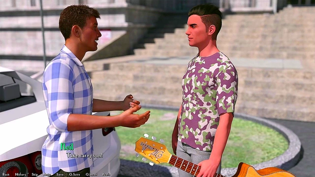 Cute Busty Blonde Guides You Through Campus in Sexy Outfit for Naughty Fun