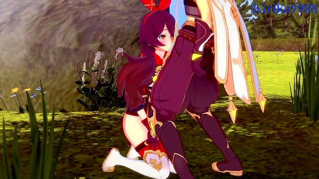 Intense 3D Hentai Sex With Amber, Amy, and Aether From Genshin Impact
