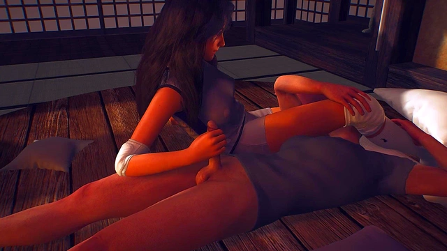 Busty Femdom Goddess Facesits Submissive Student During Anime Yoga Class