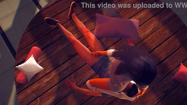 Busty Femdom Goddess Facesits Submissive Student During Anime Yoga Class