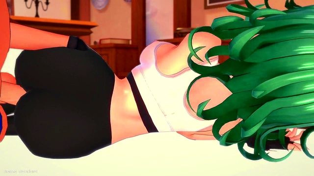 Wet Tatsumaki Craves Bedtime Fun After Intense Workout Session