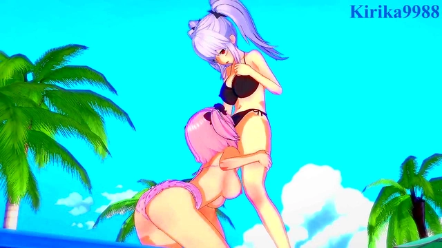 Intense Lesbian Play & Futanari Sex – Yagyū & Hibari’s Ecchi Adventure