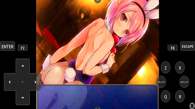 Horny Anime Chick Gets Pleasured by Rune Summoner in Game Fantasy Scene