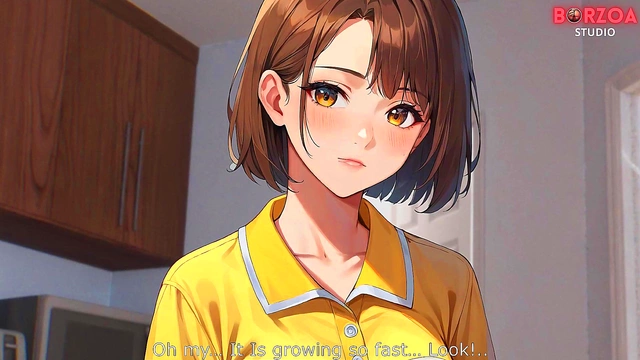 Teen Futanari Stepsister Screams in Ecstasy Before Taking Huge Creampie Inside Busty Anime Body