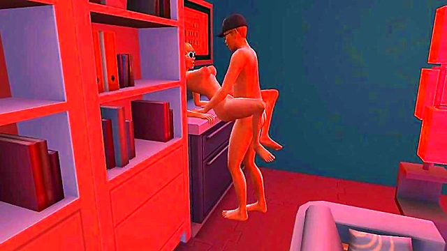 Horny Siblings Gabino & Nuria Del Solar pleasure in Red Light for 3D Hentai Orgy