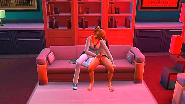 Horny Siblings Gabino & Nuria Del Solar pleasure in Red Light for 3D Hentai Orgy