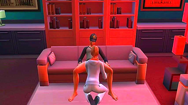 Horny Siblings Gabino & Nuria Del Solar pleasure in Red Light for 3D Hentai Orgy