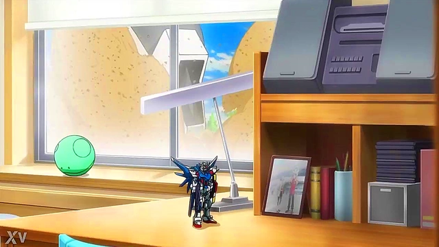 Mecha Anime Goddess Seduces Gundam Pilot In Hot Hentai Scene