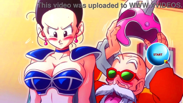 Chi-Chi Cheats on Goku for Big-Cock Handjob & Facial from Hentai Legend Roshi