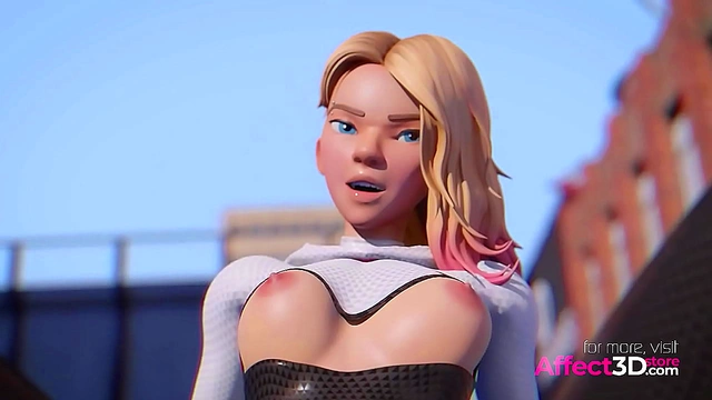 Blonde Superheroine Takes Big Dick In 3D Animated Fantasy Adventure