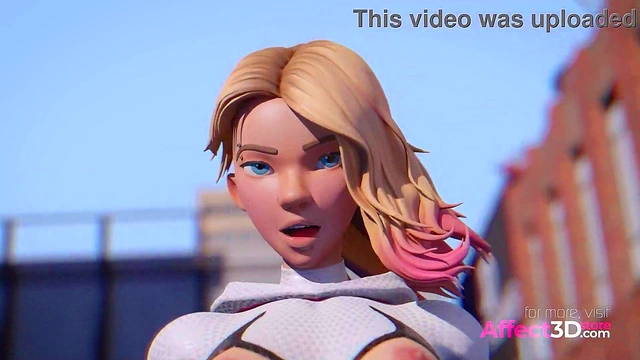 Blonde Superheroine Takes Big Dick In 3D Animated Fantasy Adventure