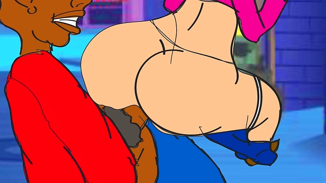 Big-Ass Housewife Gets Fucked On Street By BBC In Anime Action