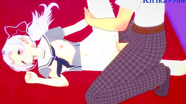 Mikamo Neru & Uzawa Reisa Intense 3D Anime Sex in Sexy Bunny Outfits