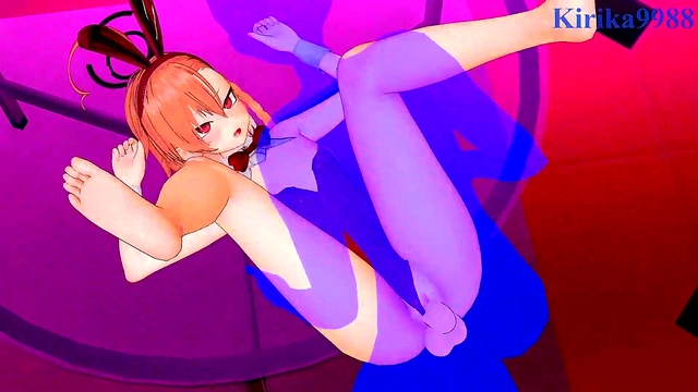 Mikamo Neru & Uzawa Reisa Intense 3D Anime Sex in Sexy Bunny Outfits