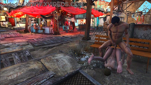 Brunette Cartoon Babe Gets Fucked Publicly in Fallout 4 Diamond City