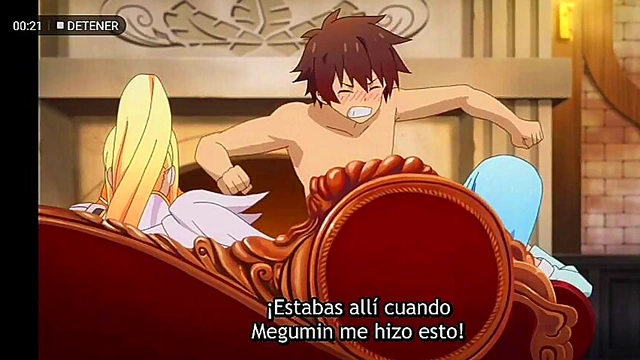 Farewell to Konosuba – Anime Couple’s Steamy Goodbye Scene