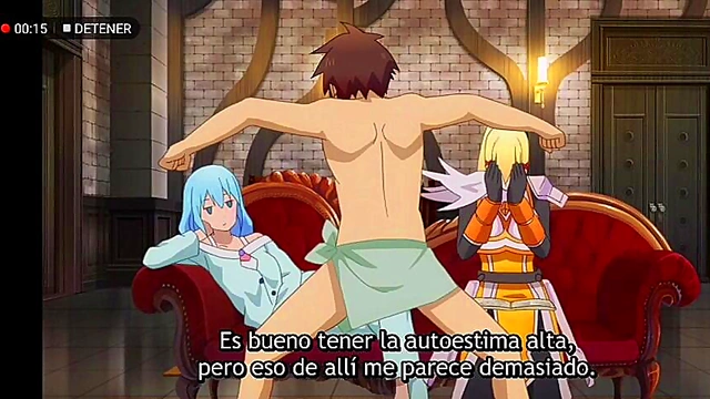 Farewell to Konosuba – Anime Couple’s Steamy Goodbye Scene