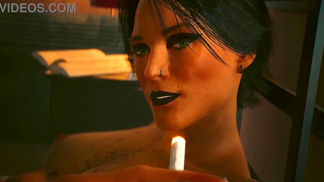 Cyberpunk 2077 Goths Get Animated for Steamy 3D Hentai Action