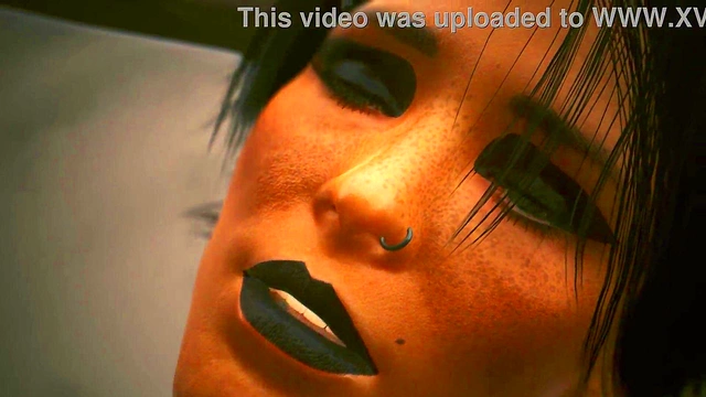 Cyberpunk 2077 Goths Get Animated for Steamy 3D Hentai Action