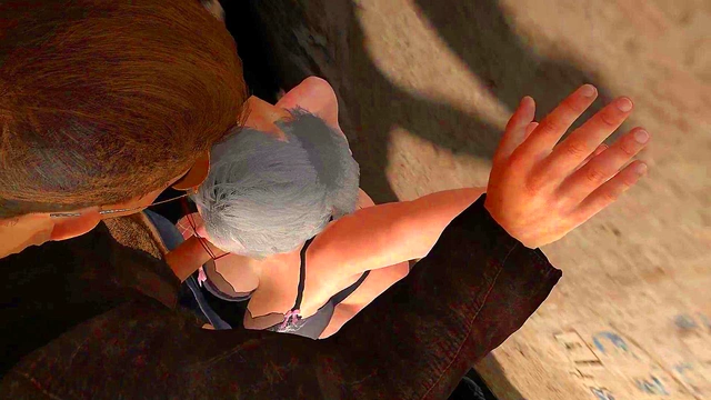 Busty MILF Shows Off Big Boobs and Curves for Street Blowjob Action