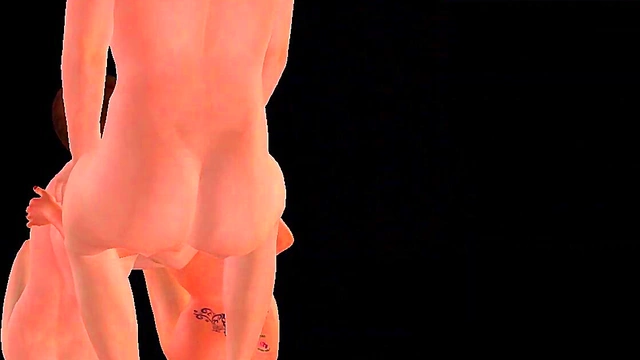 Cute Anime Babe Enjoying Double Penetration With Two Men In Threesome Action