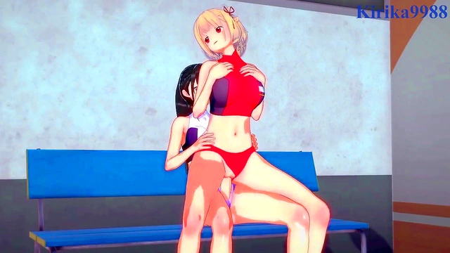 Chisato Nishikigi & Takina Inoue Engage in Intense Futanari Sex With Big Boobs & Creampie