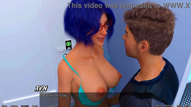 Busty Blue-Haired MILF Craves Dick In Sexy Outfit During Stranded Space Adventure