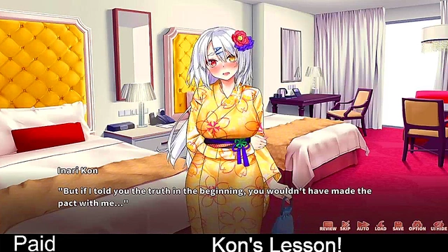 Fox Girl Teaches Erotic Lessons in Steamy Hentai Eroge Simulation