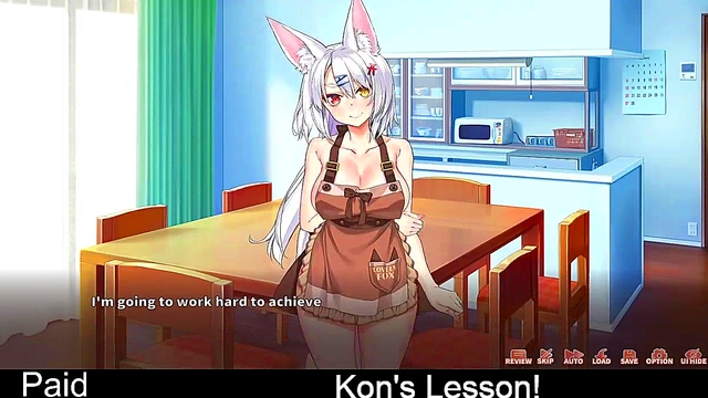 Fox Girl Teaches Erotic Lessons in Steamy Hentai Eroge Simulation