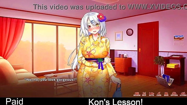 Fox Girl Teaches Erotic Lessons in Steamy Hentai Eroge Simulation
