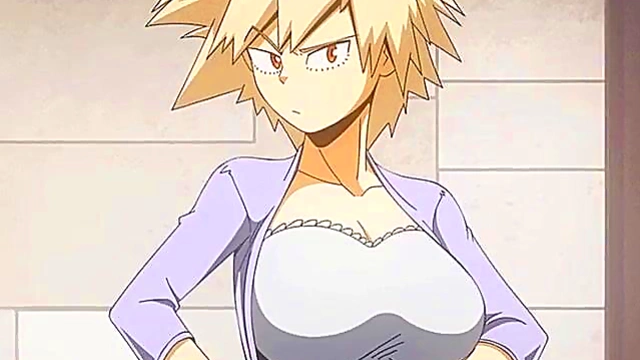Bakugo's Mom Shows Off Big Tits in My Hero Academia Hentai Anime